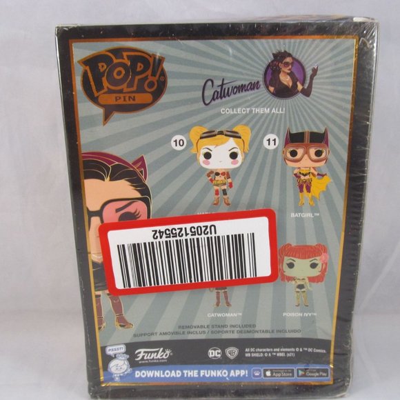 Funko Pop Enamel Pin Comics Bombshell 12 Catwoman New - Picture 5 of 9